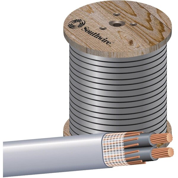 THHN, Portable Cord, Copper, 6 AWG, 2, Gray, Stranded, 150 ft
